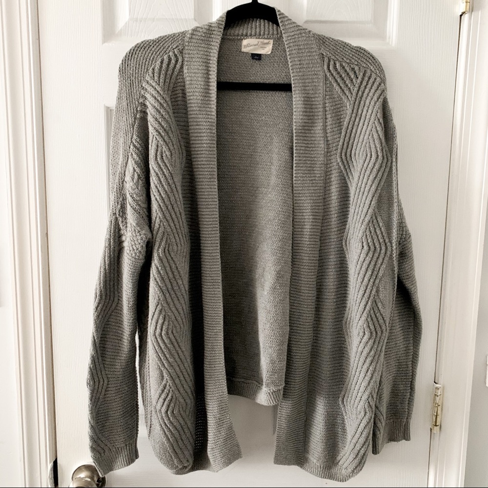 Soft Oversized Grey Cardigan; Fall Sweaters